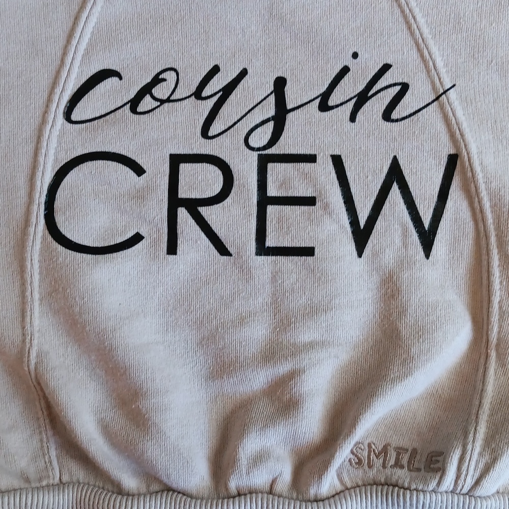 Easy Peasy Cousin crew organic cotton sweatshirt tan - Picture 2 of 5